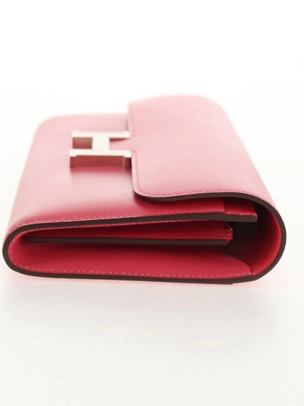 HERMES Constance Long Wallet Leather Pink Auth 141188SM - Picture 4 of 15
